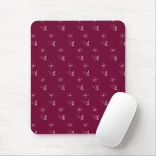 Tapis De Souris Cadeau personnalisé Août Fleur de naissance du pav