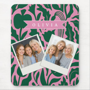 Tapis De Souris Cadeau Personnalisé de Nom Floral Botanique Rose F