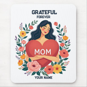 Tapis De Souris Cadeau Personnalisé pour Maman   Création de Nom P