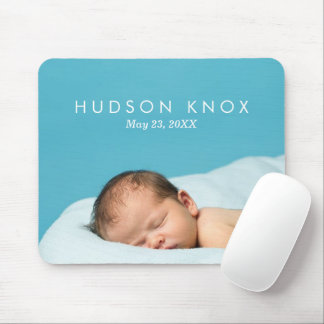 Tapis De Souris Cadeau photo personnalisé pour nouveau-né