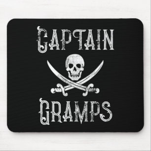 Tapis De Souris Cadeau pirate de navigation personnalisé Capitaine