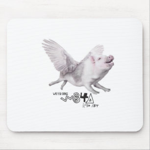 Tapis De Souris Cadeau populaire de vrai porc de vol quand les
