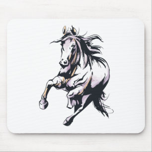 Tapis De Souris Cadeau pour amateur de chevaux mignon Cavalier Équ