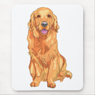 Tapis De Souris Cadeau pour amateur de chiots Golden Retriever mig
