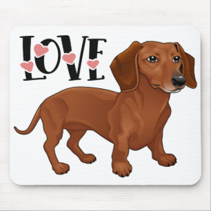 Tapis De Souris Cadeau pour amateur de chiots saucisses Doxin et d