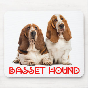 Tapis De Souris Cadeau pour amateurs de Basset Hound chiots mignon