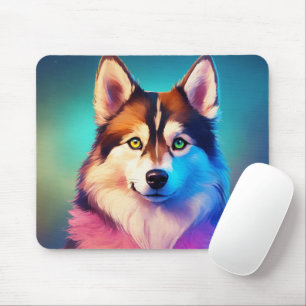 Tapis De Souris Cadeau Pour Haroon Modern Chien Grille Photo Souri
