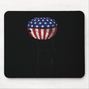 Tapis De Souris Cadeau pour hommes grill USA 4 juillet drapeau amé