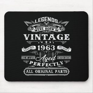Tapis De Souris Cadeau pour les 62 ans pour légende vintage née en