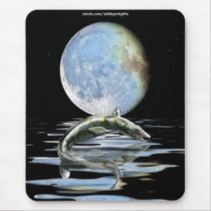 Tapis De Souris Cadeau préhistorique MOSASAUR & LUNE Dinosaure ama