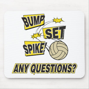 Tapis De Souris Cadeau réglé de volleyball de transitoire de bos