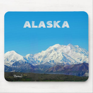 Tapis De Souris Cadeau souvenir aimant Alaska Montagne Denali