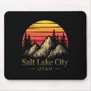 Tapis De Souris Cadeau souvenir de randonnée en montagne à Salt La