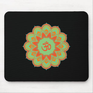 Tapis De Souris Cadeau spirituel de yoga mandala symbole Om Ohm Au