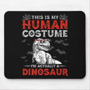 Tapis De Souris Cadeaux amusants d'Halloween Dinosaure mignon C'es