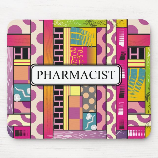 Tapis De Souris Cadeaux Artsy de pharmacien (Devant)