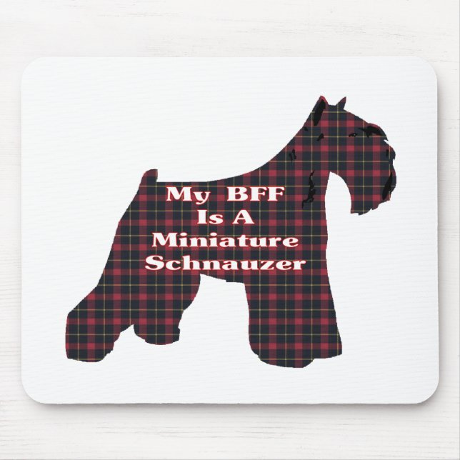Tapis De Souris Cadeaux BFF Schnauzer Miniature (Devant)