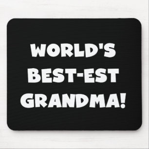 Tapis De Souris Cadeaux blancs des textes de grand-maman du