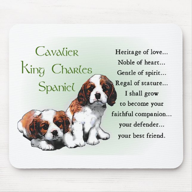 Tapis De Souris Cadeaux Cavalier King Charles Spaniel (Devant)