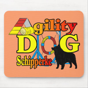 Tapis De Souris Cadeaux d'agilité Schipperke
