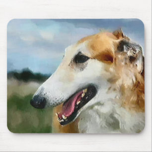 Tapis De Souris Cadeaux d'art Borzoï