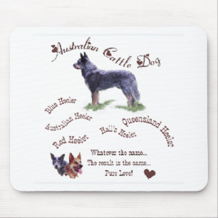 Tapis De Souris Cadeaux d'art de chien de bétail australien