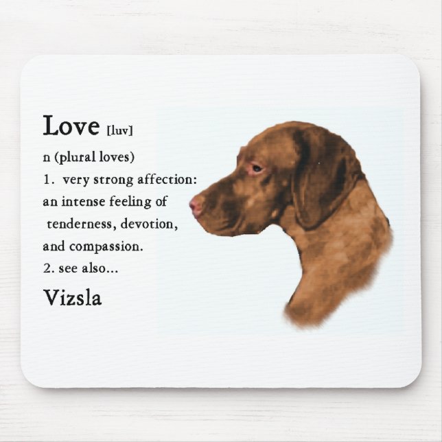 Tapis De Souris Cadeaux d'art Vizsla (Devant)