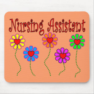 Tapis De Souris Cadeaux d'assistant de soins--Conception florale