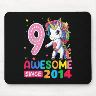 Tapis De Souris Cadeaux de 9 ans Filles Ados Flossing Unicorn 9e
