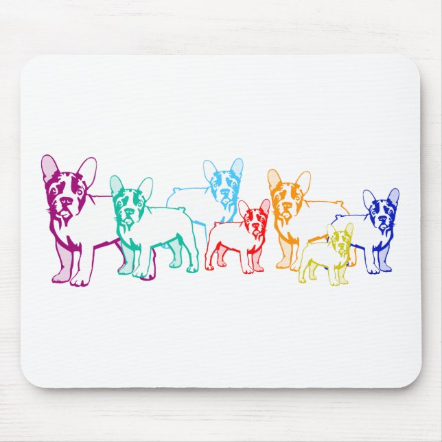 Tapis De Souris Cadeaux de Bouledogues Français (Devant)