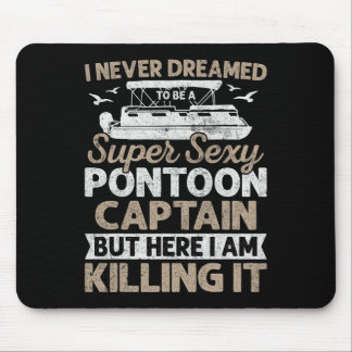 Tapis De Souris Cadeaux de capitaine de ponton Super Y drôles de b