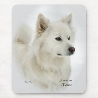 Tapis De Souris Cadeaux de chiens Eskimo américains
