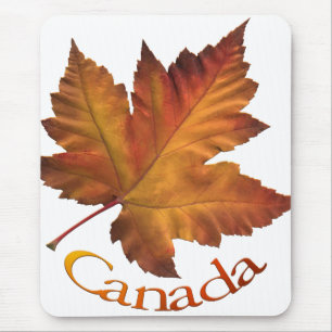 Tapis De Souris Cadeaux de feuille d'érable de Mousepad Canada de