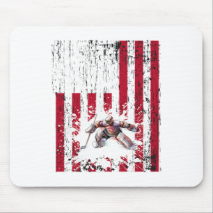 Tapis De Souris Cadeaux de gardien de but de hockey sur glace vint