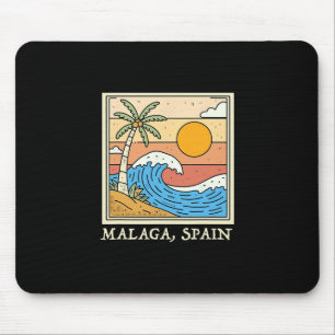Tapis De Souris Cadeaux de Malaga Espagne Souvenirs Espagne Voyage