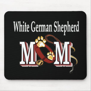 Tapis De Souris Cadeaux de maman berger allemand blanc