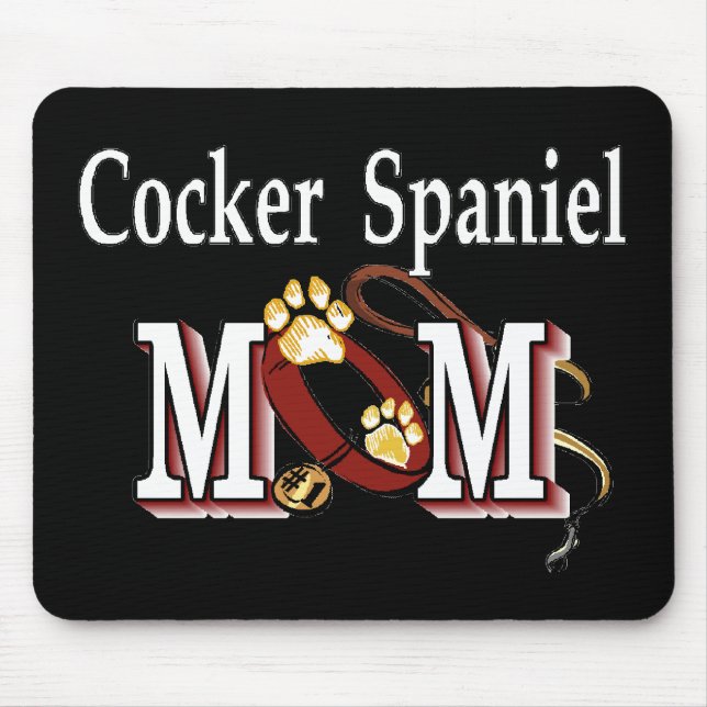 Tapis De Souris Cadeaux de maman pour chien Cocker Spaniel (Devant)