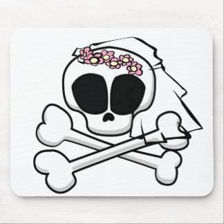 Tapis De Souris Cadeaux de mariée crâne