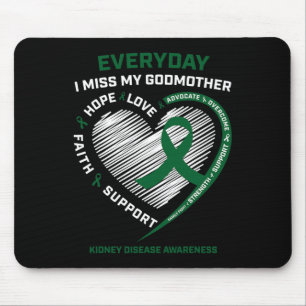 Tapis De Souris Cadeaux de mémoire femmes Godmère Kidney Disease A