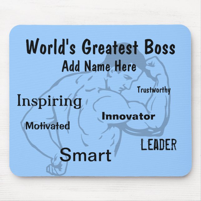 Tapis De Souris Cadeaux de Merci pour le patron (Devant)