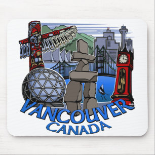 Tapis De Souris Cadeaux de Mousepad Vancouver de souvenir de