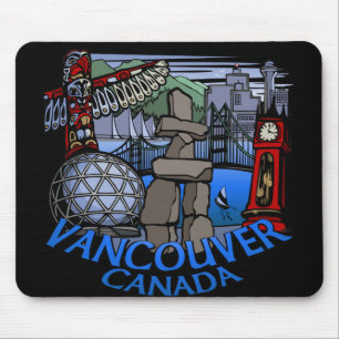 Tapis De Souris Cadeaux de Mousepad Vancouver de souvenir de