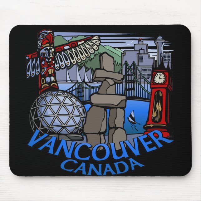 Tapis De Souris Cadeaux de Mousepad Vancouver de souvenir de (Devant)