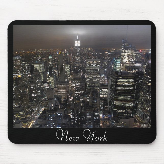 Tapis De Souris Cadeaux de New York City de paysage urbain de New (Devant)