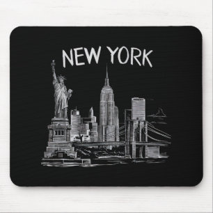 Tapis De Souris Cadeaux de New York pour hommes femmes NY Ville Vi