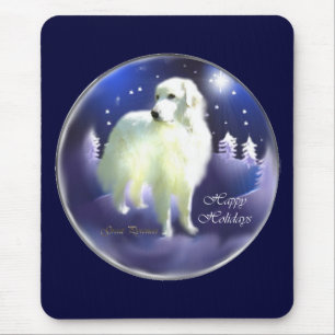 Tapis De Souris Cadeaux de Noël des Grands Pyrénées