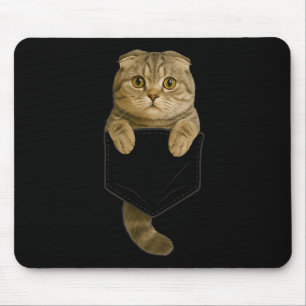 Tapis De Souris Cadeaux de poche pour chat Scottish Fold Maman cha