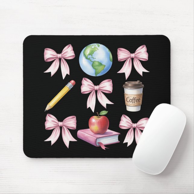 Tapis De Souris Cadeaux de reconnaissance de café pour enseignant  (Avec souris)
