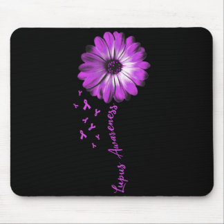 Tapis De Souris Cadeaux de sensibilisation au lupus à la fleur de