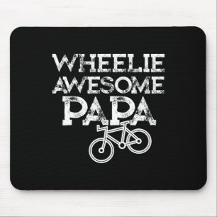 Tapis De Souris Cadeaux de VTT pour grand-père Wheelie Papa Amusan